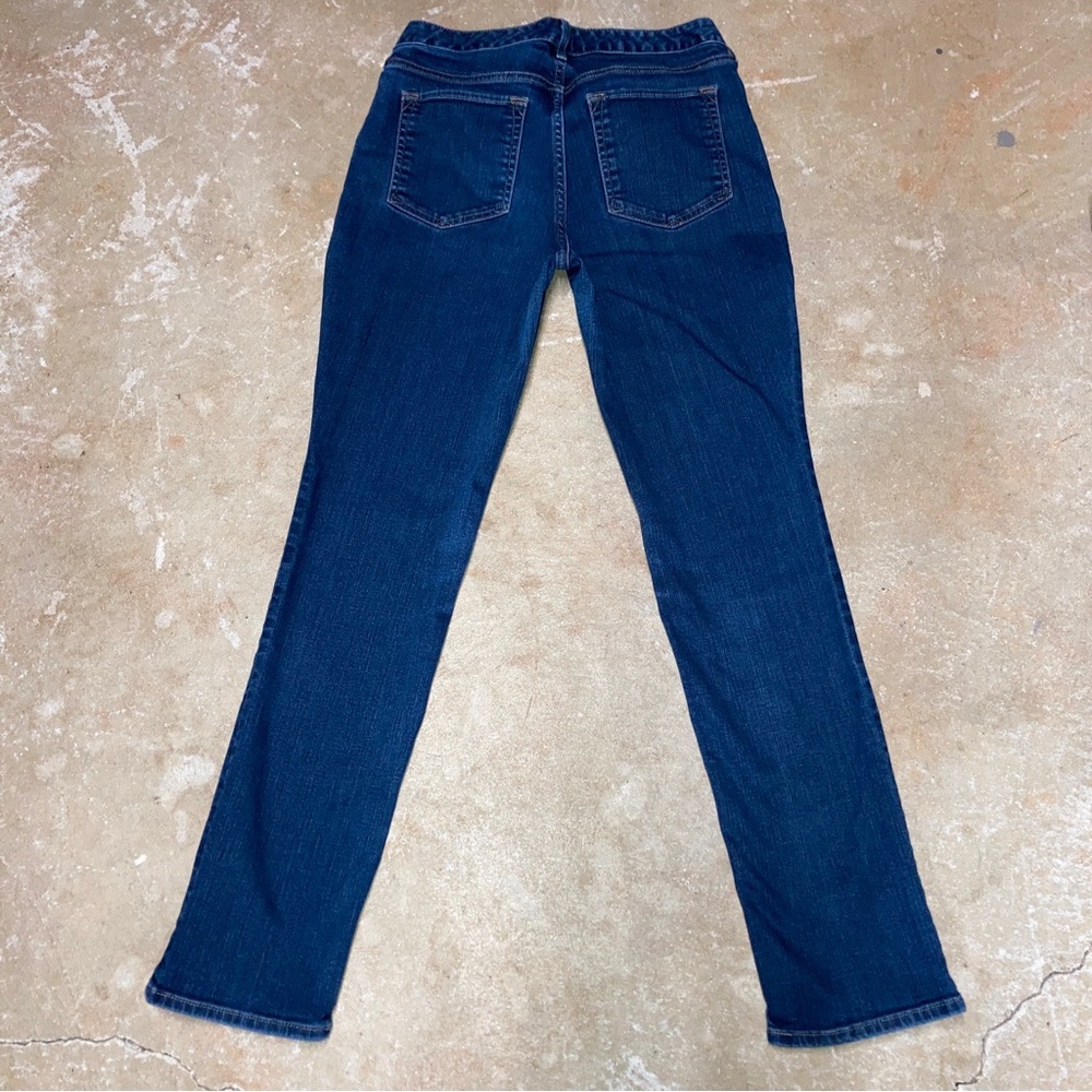 SOLD @sunniebunny 01 Eddie Bauer Curvy Fit Straight Leg Blue Blue Jeans 6 - Picture 2 of 10